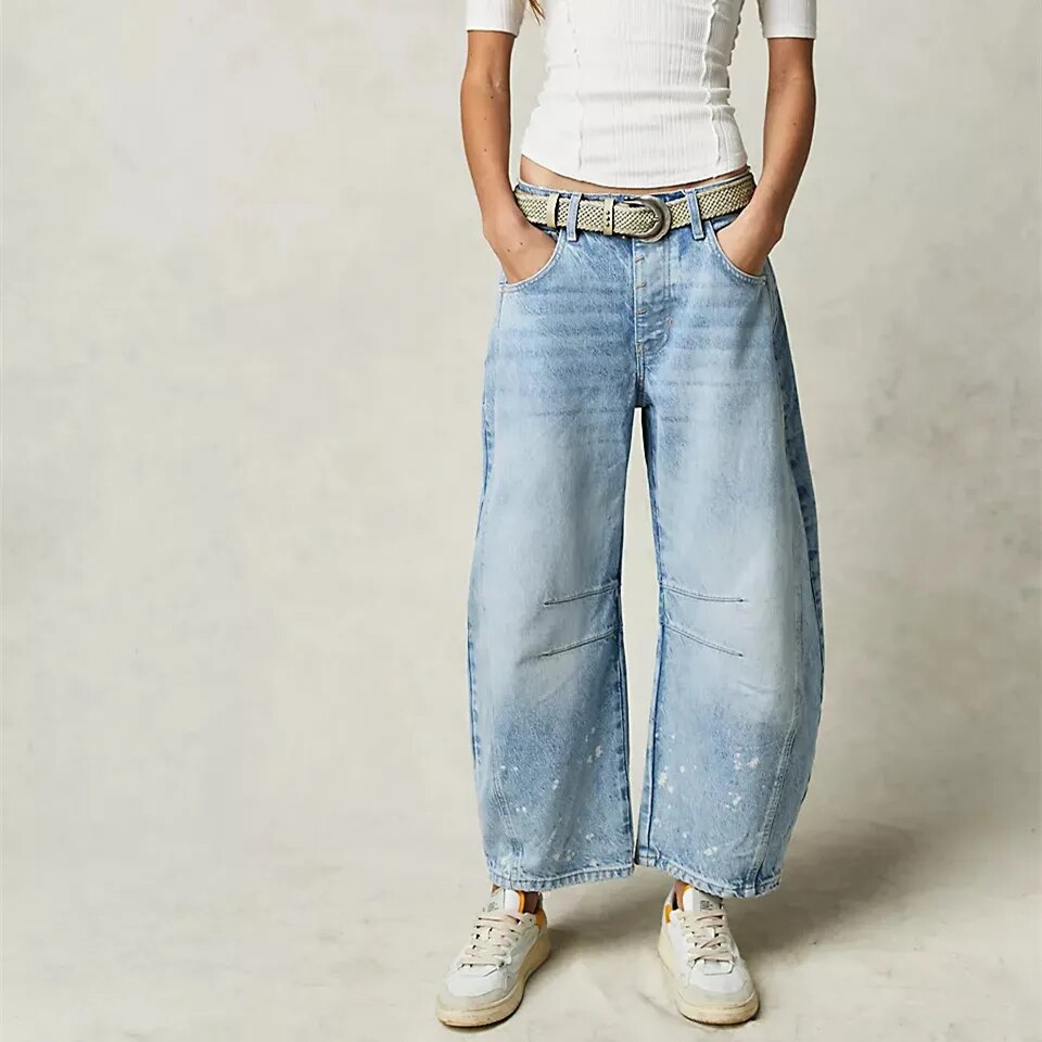 FemmeFlex™ - Mid-Rise Barrel Jeans
