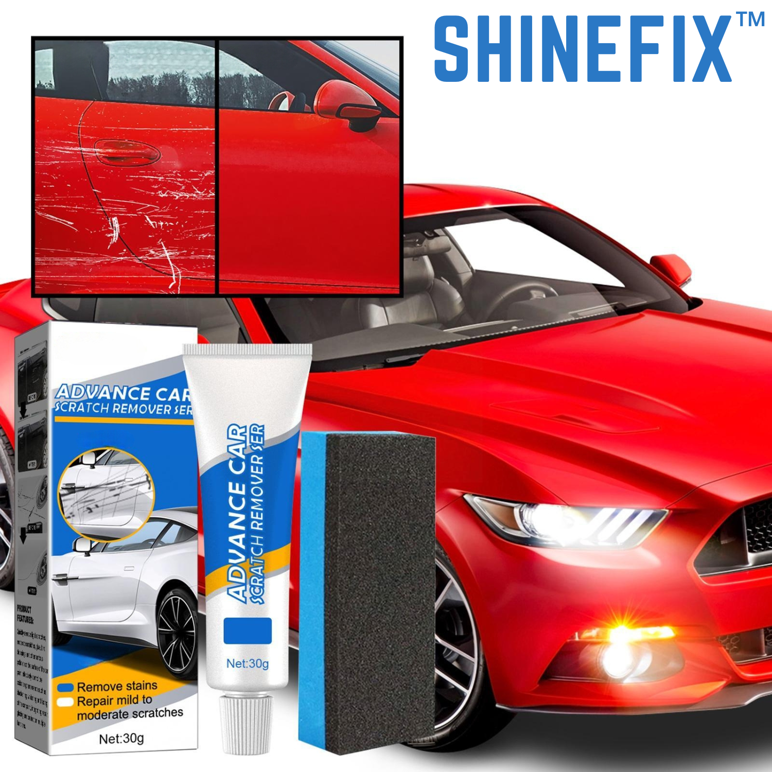 ShineFix™ - Fortschrittlicher Auto-Kratzer-Entferner (1+1 GRATIS)