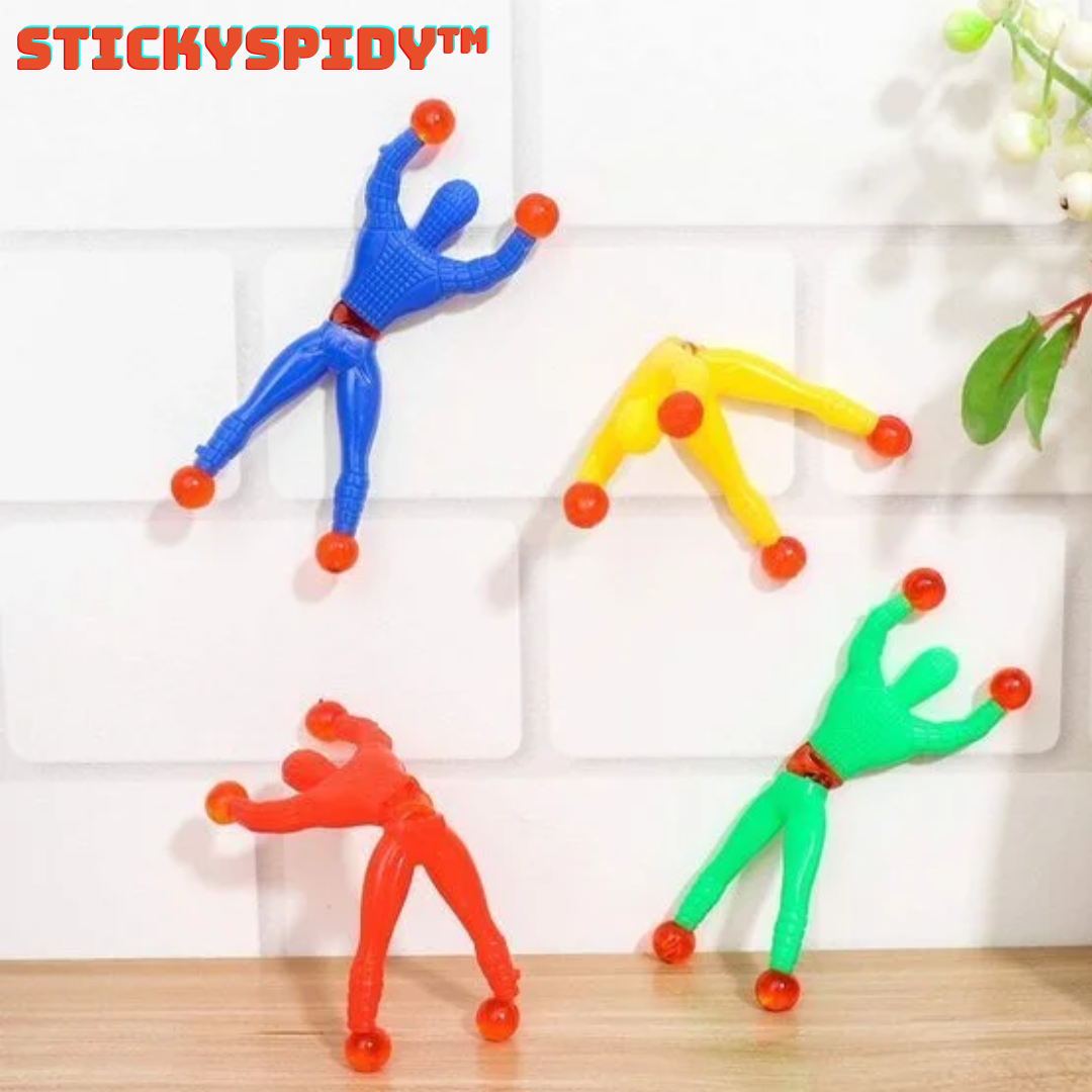 StickySpidy™ Wandkletterndes Spielzeugmännchen (20 Stück)