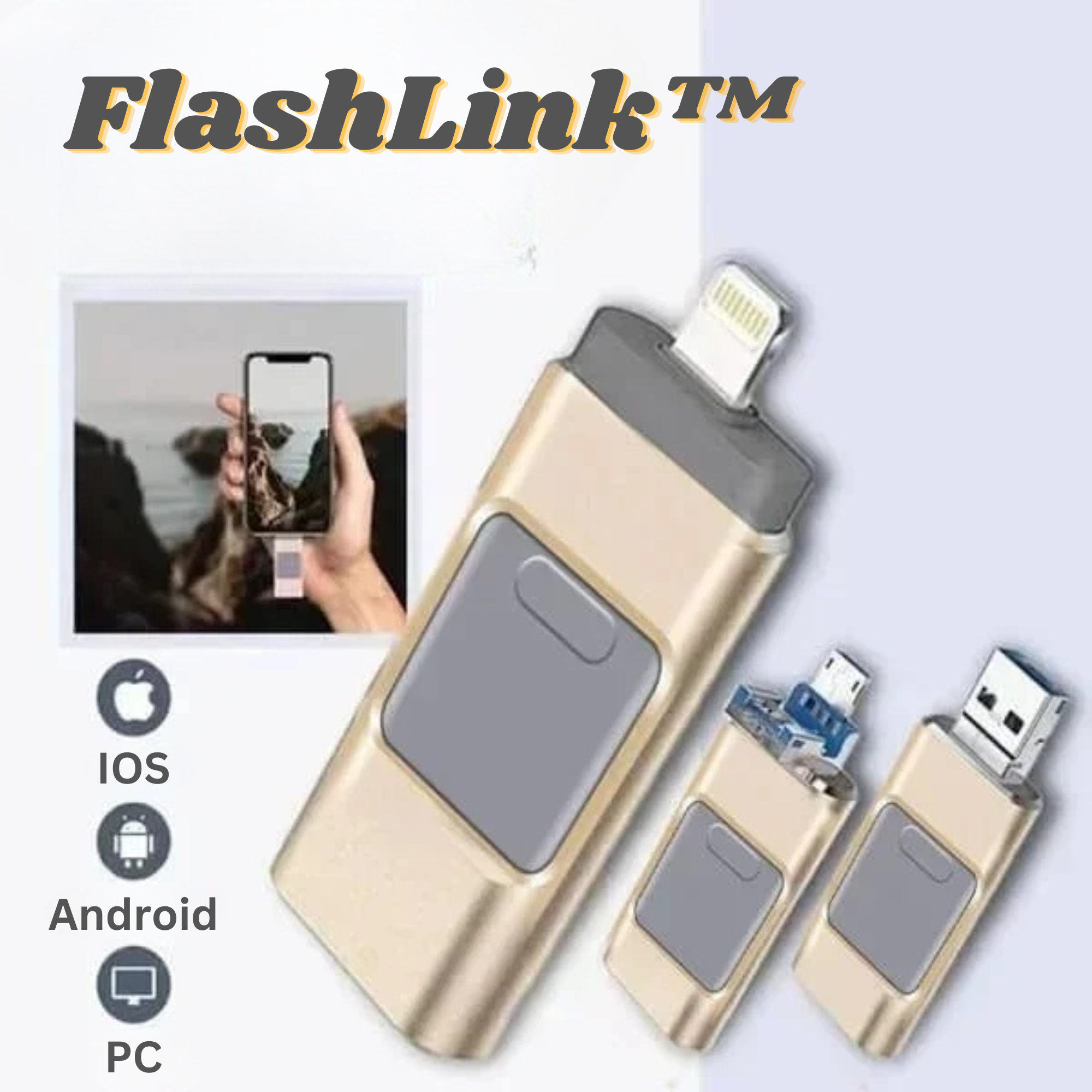 FlashLink™️ I Smartphone-Speicher-Flash-Laufwerk