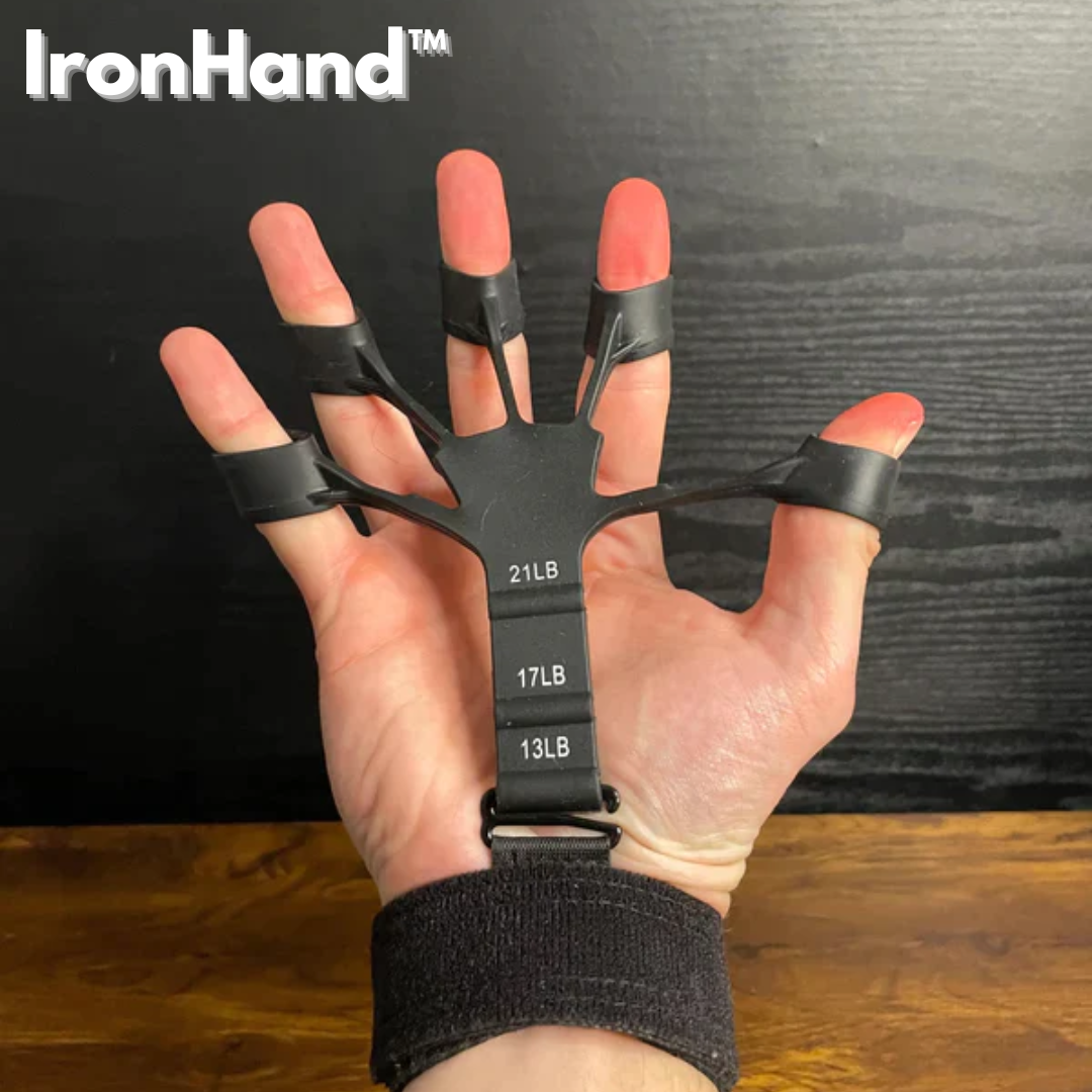 IronHand™ Handgriff-Fingerexpander (1 Griff + 2 Fingerverlängerer)