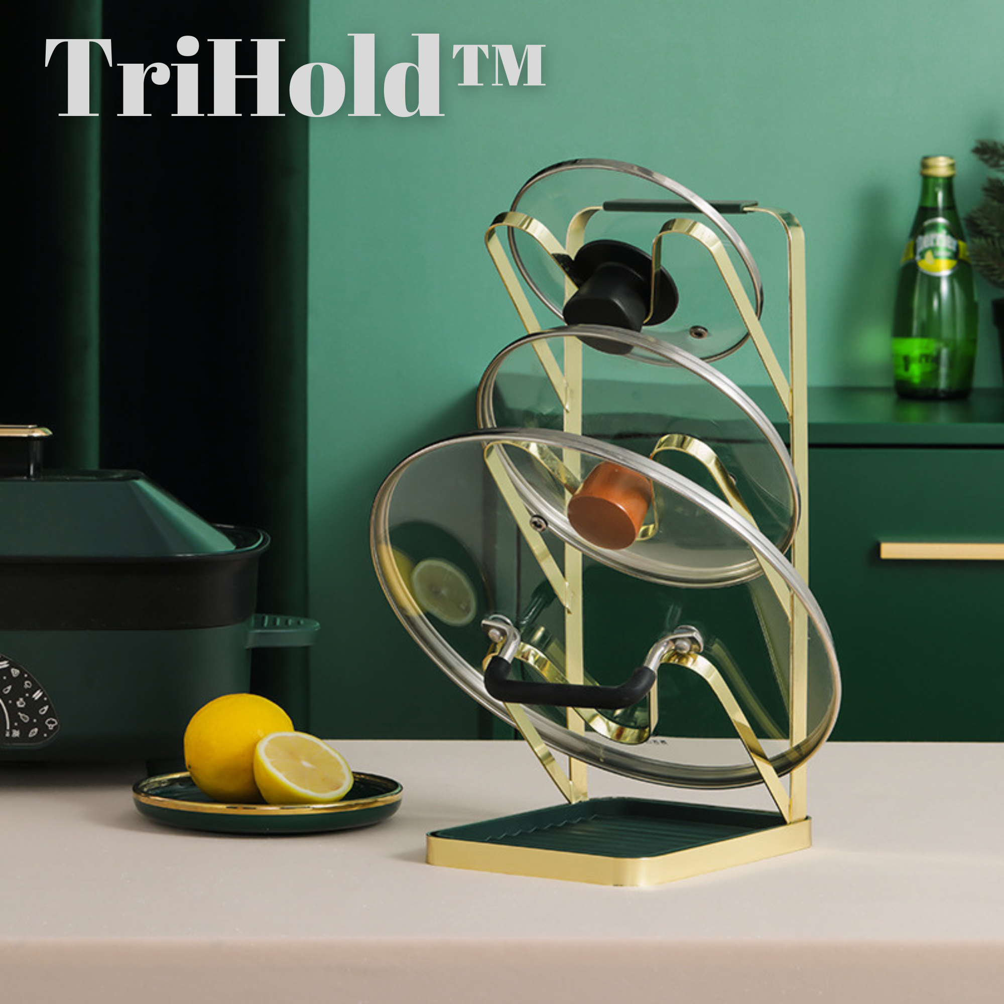 TriHold™️ I 3-lagiger Topfdeckelhalter